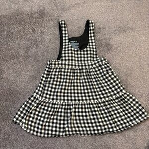 Cat & Jack Black and White Checkered Dress
